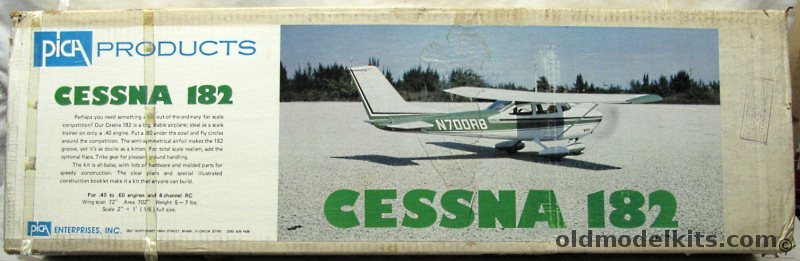 Pica 1/6 Cessna 182 Skylane - 72 Inch Wingspan R/C, 40602 plastic model kit